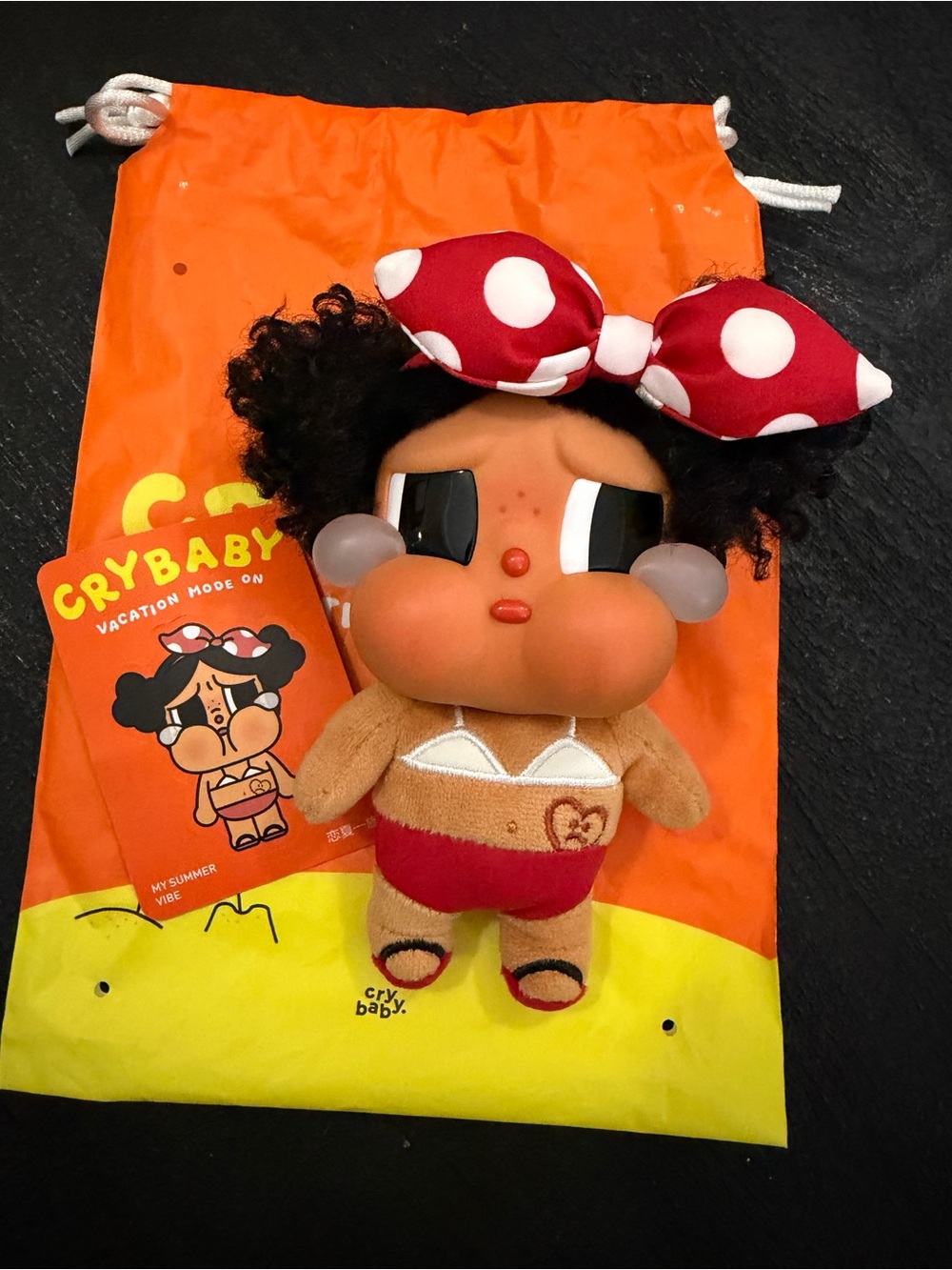 POP MART Crybaby Vacation Mode On Series-Vinyl Plush Pendant